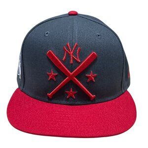 2019 MLB All-Star Game New Era 59FIFTY Yankees Hat Sz 7 3/8 Gray Red Fitted Cap